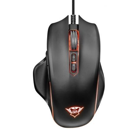 RATÓN TRUST GAMING GXT 168 HAZE - 4000PPP - 7 BOTONES (6 PROGRAMABLES) - 60 IPS - ILUMINACIÓN RGB - CABLE 170CM USB